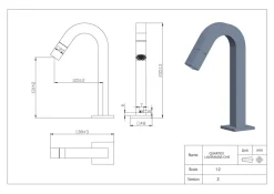 Essebagno Robinet de lave-mains chromé Quartos