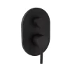Kiamami Valentina Robinet Encastré De Douche Avec Inverseur Noir Mat - Fassa
