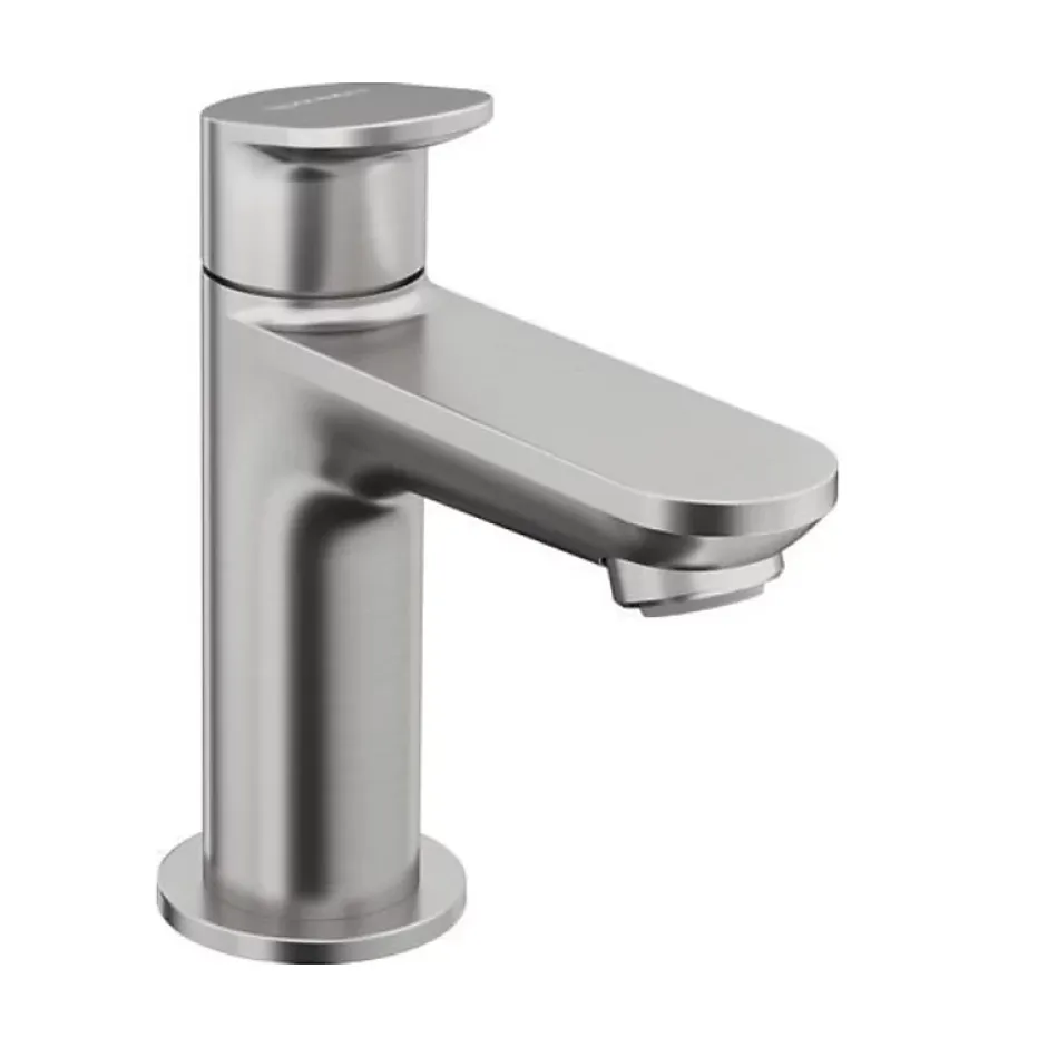 Duravit Robinet lave-mains eau froide Wave inox brossé