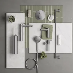 Duravit Robinet lave-mains eau froide Wave inox brossé