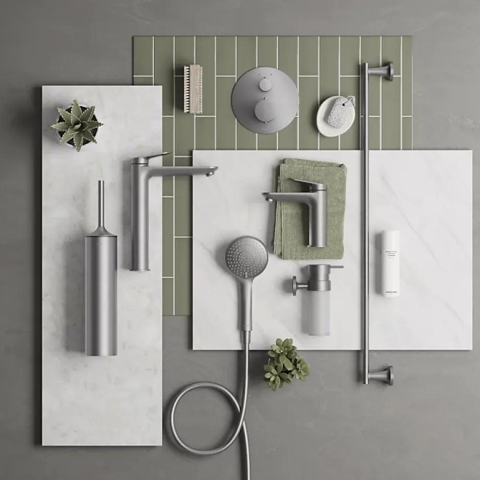 Duravit Robinet lave-mains eau froide Wave inox brossé