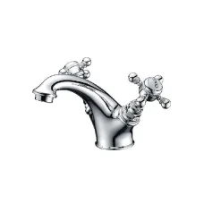 Rogier & Mothes Robinet melangeur lavabo retro CANTERBURY avec bonde* Robinet Lavabo Et Vasque
