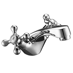Rogier & Mothes Robinet melangeur lavabo retro ETHEL avec manettes croisillons