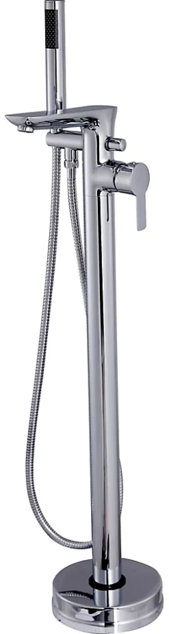 Invena Robinet Mitigeur Baignoire Chrome Haut Monocommande Sur Pied* Robinet De Baignoire