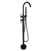 Valaz Robinet mitigeur baindouche sur pied CALGARY noir mat