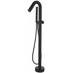 Valaz Robinet mitigeur baindouche sur pied PILOS noir mat