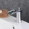 Kroos Robinet Mitigeur chromé en cascade pour lavabo