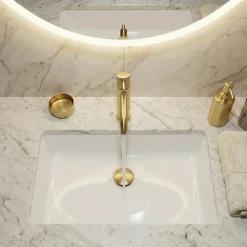 Ferro Robinet mitigeur CIRICULUS Or brossé + bonde* Robinet Lavabo Et Vasque