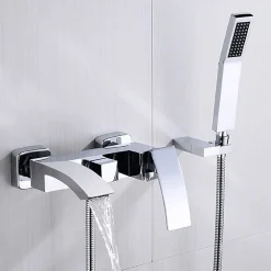 Kroos Robinet mitigeur de bain mural chromé - Deneb* Robinet De Baignoire