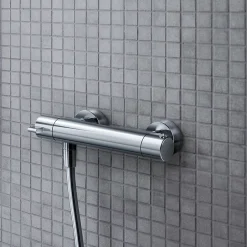 Duravit Robinet mitigeur de douche thermostatique, Chrome - 26x11,4x6cm - B.2* Robinet De Baignoire