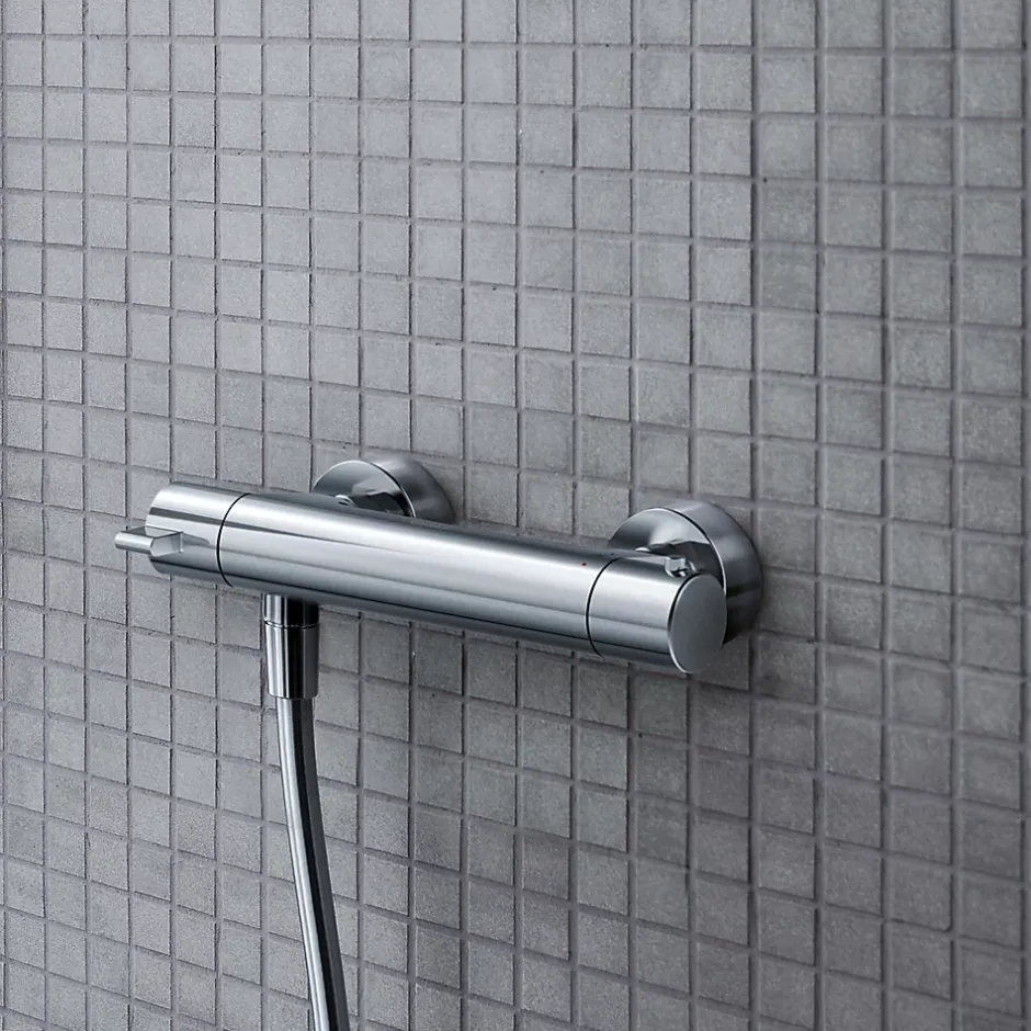 Duravit Robinet mitigeur de douche thermostatique, Chrome - 26x11,4x6cm - B.2* Robinet De Baignoire