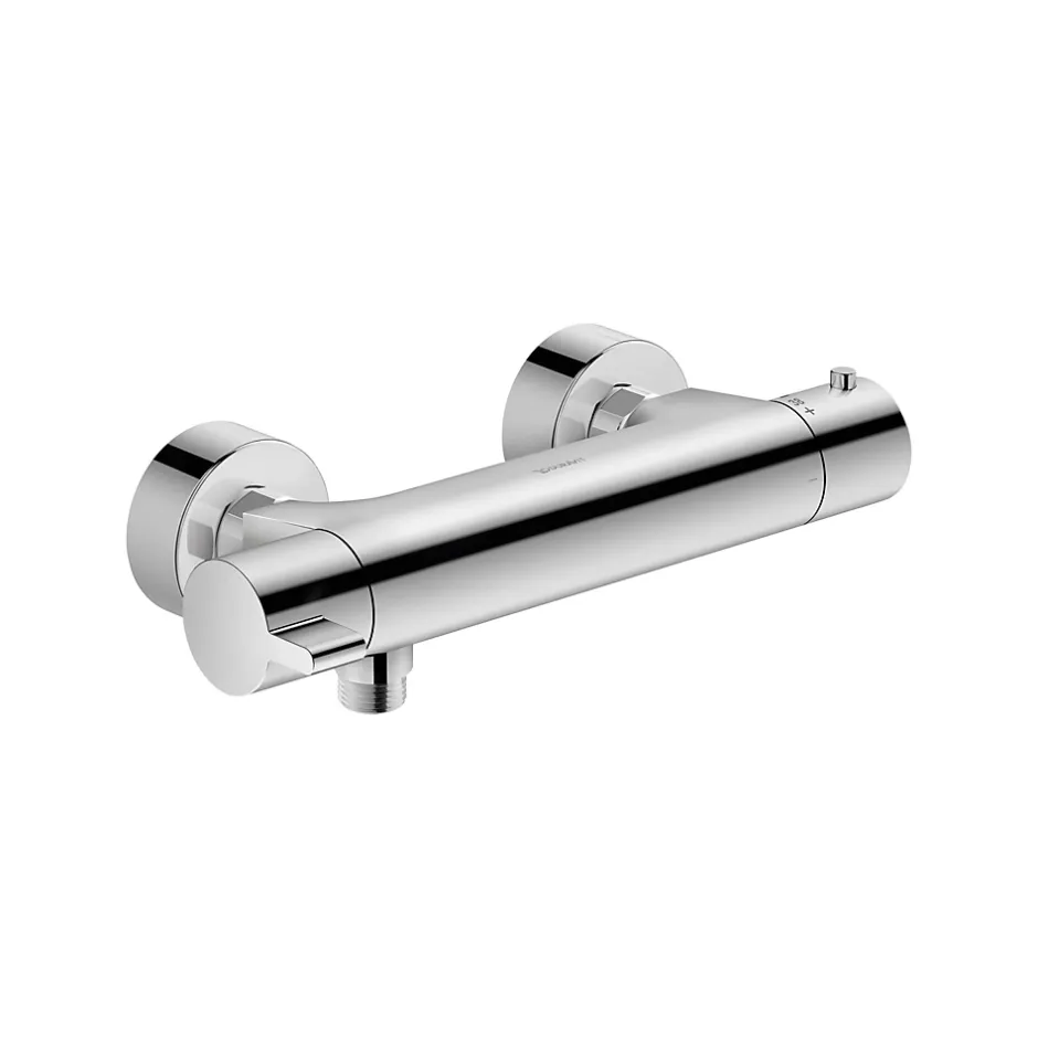 Duravit Robinet mitigeur de douche thermostatique, Chrome - 26x11,4x6cm - B.2* Robinet De Baignoire