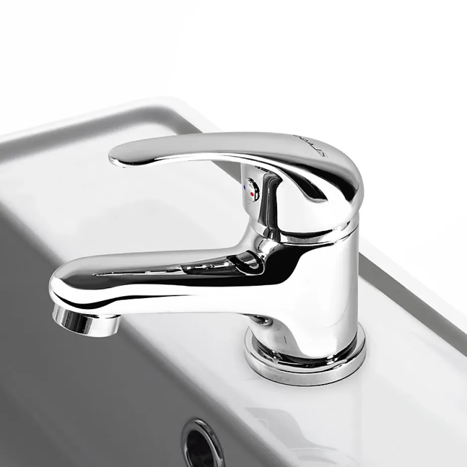 Autres Robinet mitigeur de lavabo bas en laiton chrome avec systeme vidage* Robinet Lavabo Et Vasque