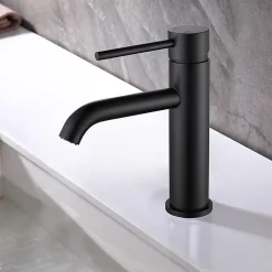 Bellegno Robinet mitigeur de lavabo thermostatique PICCOLA noir mat