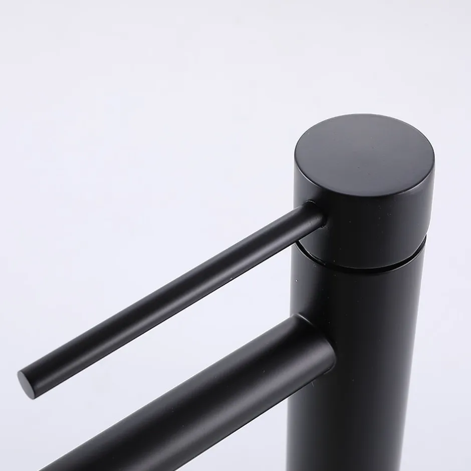 Bellegno Robinet mitigeur de lavabo thermostatique GRAZIOSA noir mat