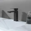 Luxury Bain Robinet, mitigeur de lavabo pour salle de bain carré (Gris brossé) LuxuryBain