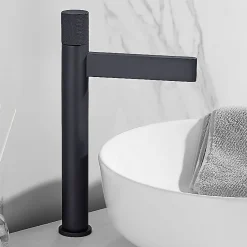 Kroos Robinet mitigeur lavabo haut Noir - Sham