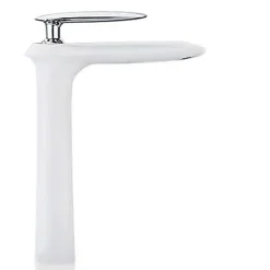 Kroos Robinet mitigeur lavabo haut moderne Blanc - Castor