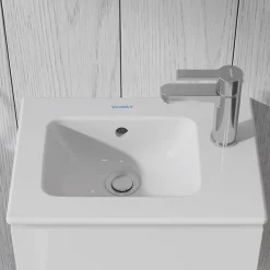 Duravit Robinet mitigeur monocommande lavabo laiton Chrome, Sans Garniture de vidage ni Tirette - Taille S 14x4x15cm - B.2