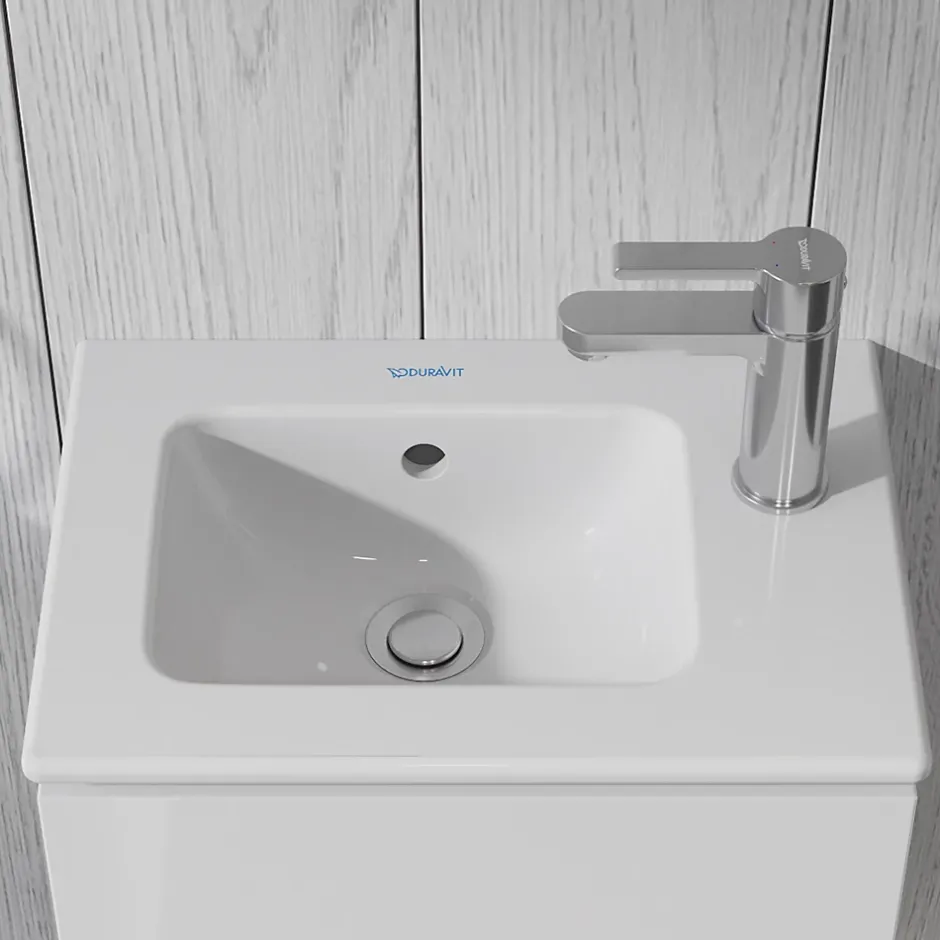 Duravit Robinet mitigeur monocommande lavabo laiton Chrome, Sans Garniture de vidage ni Tirette - Taille S 14x4x15cm - B.2