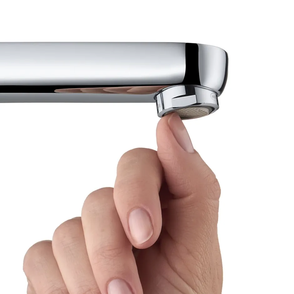 Duravit Robinet mitigeur monocommande lavabo laiton Chrome, Sans Garniture de vidage ni Tirette - Taille S 14x4x15cm - B.2
