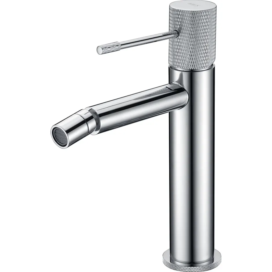 Imex Products Robinet mitigeur monocommande TOUCHER à poser pour bidet (1 trou) Chromé Brillant Robinet à poser (sur vasque ou plan)