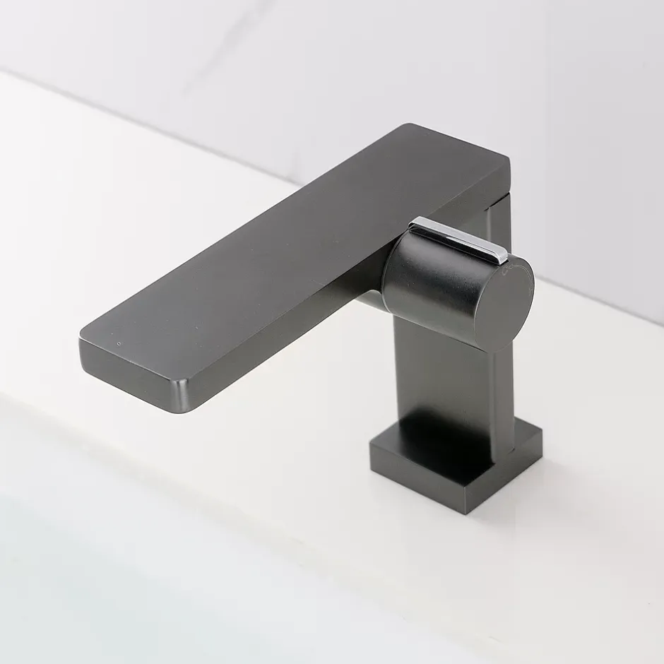 Bernstein Robinet mitigeur monocommande design gun métal pour lavabo ou vasque NT3110G