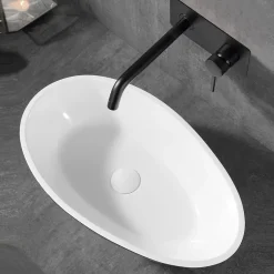 Bernstein Robinet mitigeur mural à encaster XX0539B avec corps d'encastrement noir mat* Robinet Lave-Mains