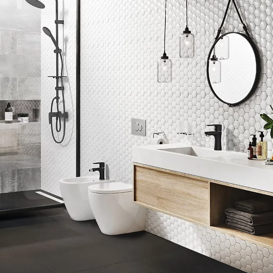 Ferro Robinet mitigeur Noir pour bidet ALGEO BLACK - SANIVERRE