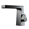 Bernstein Robinet mitigeur pour lavabo ou vasque NT7320 effet cascade - noir mat, gun métal ou blanc mat Gun métal* Robinet Lave-Mains
