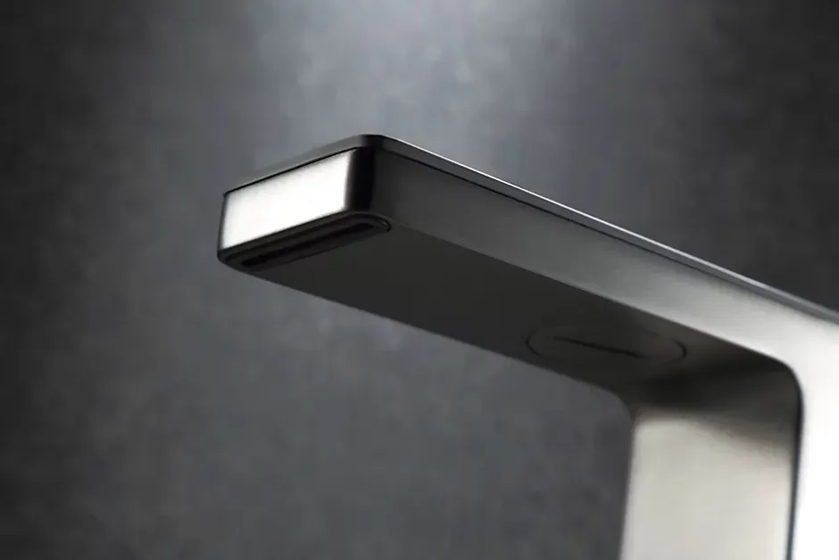 Bernstein Robinet mitigeur pour lavabo ou vasque NT7320 effet cascade - noir mat, gun métal ou blanc mat Gun métal* Robinet Lave-Mains