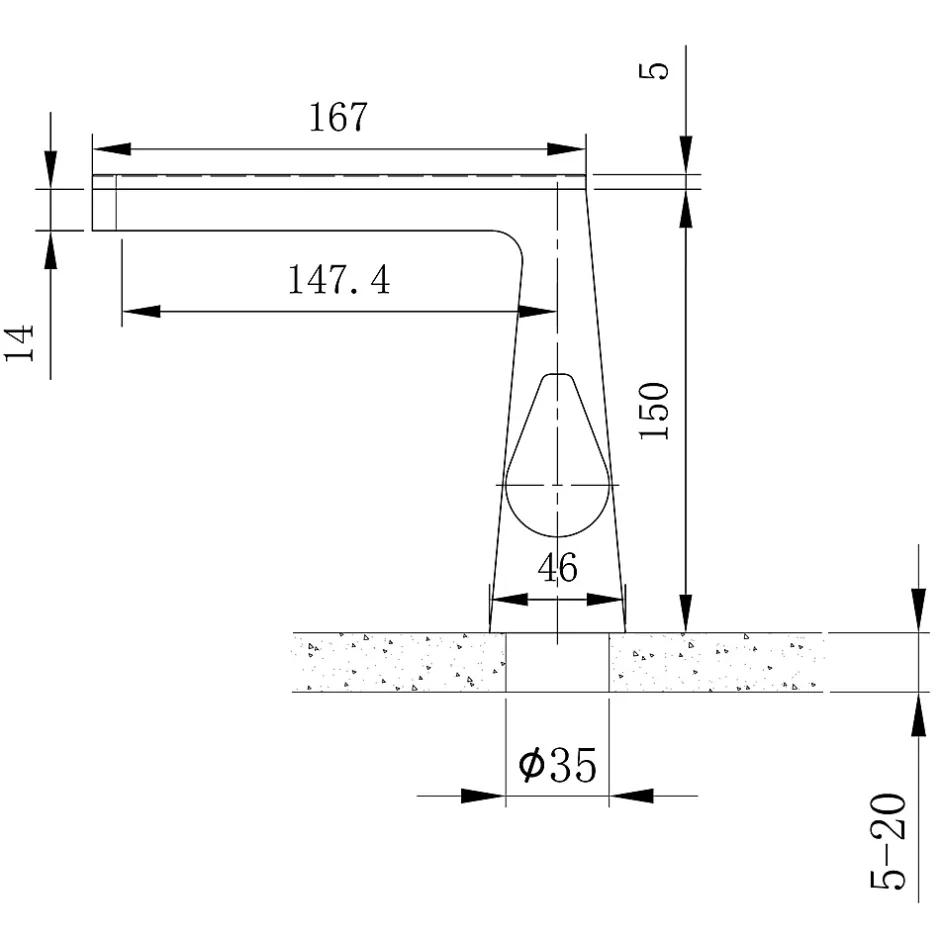Bernstein Robinet mitigeur pour lavabo ou vasque NT7320 effet cascade - chrome et verre* Robinet Lave-Mains