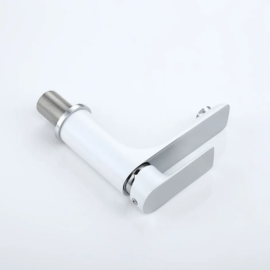 Bernstein Robinet mitigeur pour vasque ou lavabo 4024CW chromé blanc