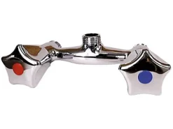 Noyon et Thiebault Robinet mélangeur mural pour douche entraxe 80 mm Mâle 15 x 21 en laiton chromé* Robinet De Douche