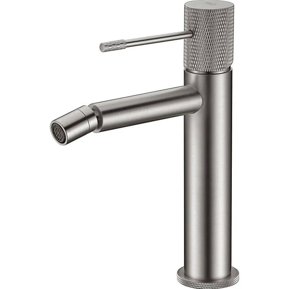Imex Products Robinet monocommande bidet en laiton finition nickel brosse avec cartouche ceramique