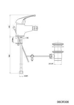 Kiamami Valentina Robinet Monocommande Pour Bidet Chrome - Future* Robinet De Bidet