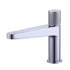 Bernstein Robinet pour lavabo vasque et évier design en laiton peu bruyant et avec aérateur économie d'eau - H. 16,3cm - Chrome