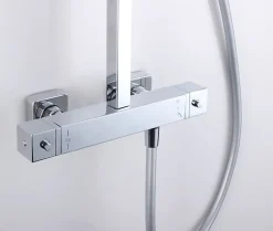 Bernstein Robinet pour lavabo vasque et évier design en laiton peu bruyant et économe en eau - H. 21,5cm - Chrome* Robinet Lave-Mains