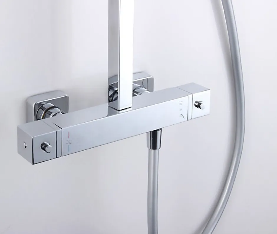 Bernstein Robinet pour lavabo vasque et évier design en laiton peu bruyant et économe en eau - H. 21,5cm - Chrome* Robinet Lave-Mains