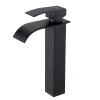 Auralum Max Robinet Salle de Bain Cascade Moderne, Mitigeur de Lavabo - Sortie Douce Sans Éclaboussures