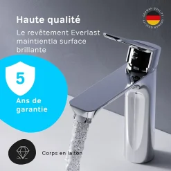 Am.Pm Europe Robinet Salle de Bain Mitigeur de lavabo, Chromé, Hit taille M, FTA02200 AM.PM