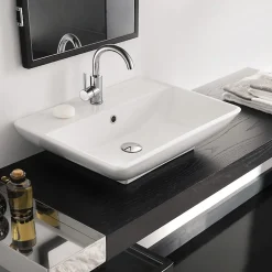 Auralum Max Robinet Salle de Bain Mitigeur lavabo, Robinet lavabo en Laiton , Froide/Chaude