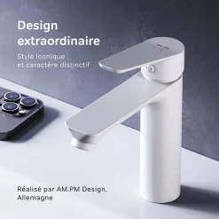 Am.Pm Europe Robinet Salle de Bain Mitigeur lavabo, Blanc, taille S, FTA02133 AM.PM