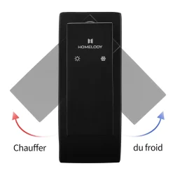 Homelody Robinet Salle de Bain Noir Cascade Grand Mitigeur Lavabo en Laiton Robinetterie Lave-mains pour Vaque Salle de Bain Design Moderne