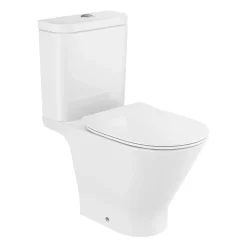 Roca Pack WC THE GAP Round, sortie duale, cuvette sans bride et abattant double slim frein de chute déclipsable* Wc À Poser