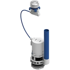 Rousseau - Mécanisme de chasse d'eau à bouton poussoir pour réservoir WC apparent - Certifié NF* Chasse D'Eau