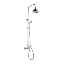 Rousseau Colonne de douche avec robinet mitigeur mecanique Retro - Chrome* Colonne De Douche Mécanique