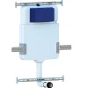 Laneri Réservoir caché compléte pour cuvette au sol avec plaque de commande en acier inoxydable double bouton* Wc À Poser