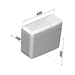 Clara Réservoir WC - FZ 500 - - Bas* Chasse D'Eau