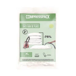 Compactor Sac de rangement sous vide Compresspack L. 100 x l. 80 cm vendu par 2